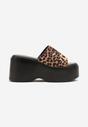 Papuci Imprimeu leopard