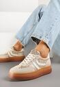 Sneakers Print piele de șarpe