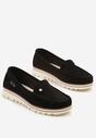 Mocasini Negru cu alb