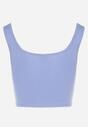 Jasnoniebieski Crop Top z Bawełny Napolena