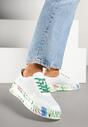 Sneakers Alb cu verde