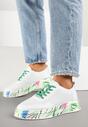 Sneakers Alb cu verde