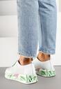 Sneakers Alb cu verde