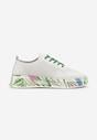 Sneakers Alb cu verde