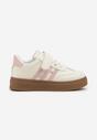 Różowe Buty Sportowe Sneakersy Tenisówki z Geometrycznym Wzorem Uliandra
