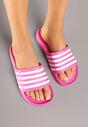 Papuci Fucsia cu alb