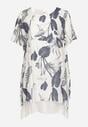 Rochie Bleumarin cu alb