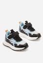 Czarno-Niebieskie Buty Sportowe Sneakersy Clibee Ozdobione Paskami Alisse