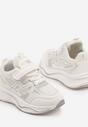 Białe Buty Sportowe Sneakersy Clibee z Geometrycznym Wzorem Naithesa