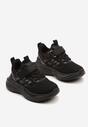 Czarne Buty Sportowe Sneakersy z Rzepem na Piankowej Podeszwie Naissina