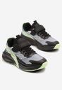 Czarne Buty Sportowe Sneakersy z Geometrycznymi Zdobieniami Ulinaviela