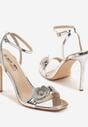 Pantofi stiletto Argintii