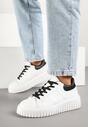 Sneakers Alb cu negru