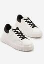 Sneakers Alb cu negru