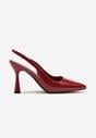Pantofi stiletto Bordo