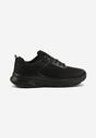 Czarne Buty Sportowe Sneakersy z Ozdobnym Tłoczeniem Wiline