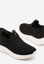 Czarne Buty Sportowe Sneakersy z Miękką Cholewką pod Kostkę Weamara