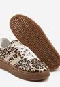 Panterkowe Sneakersy w Stylu Tenisówek z Geometrycznym Wzorem Avelresil