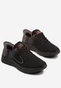 Czarno-Szare Buty Sportowe Sneakersy Ozdobione Geometrycznym Motywem Odalissea