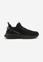 Czarne Buty Sportowe Sneakersy z Napisami i Tłoczeniem Odalira