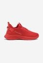 Czerwone Buty Sportowe Sneakersy z Napisami i Tłoczeniem Odalira