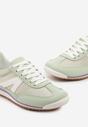 Zielone Sneakersy Ozdobione Geometrycznym Wzorem Teroti