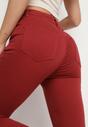 Bordowe Spodnie Skinny Kyllienne