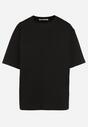 Czarny Bawełniany Klasyczny T-shirt Merovira