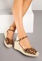 Panterkowe Sandały Espadryle na Koturnie w Stylu Boho Merilwena