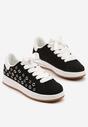 Czarne Sneakersy Ozdobione Nitami Felorenia