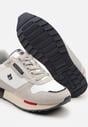 Białe Buty Sportowe Sneakersy z Ozdobnymi Wstawkami Vevilira