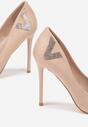 Pantofi stiletto Bej