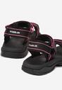 Sandale Negru cu fucsia