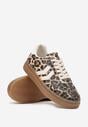 Panterkowe Sneakersy z Geometrycznym Wzorem Sadeane