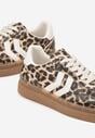 Panterkowe Sneakersy z Geometrycznym Wzorem Sadeane
