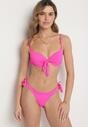 Fuksjowe Bikini Biustonosz i Majtki Ozdobione Wiązaniem Uloselira