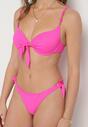Fuksjowe Bikini Biustonosz i Majtki Ozdobione Wiązaniem Uloselira
