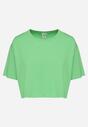 Jasnozielony Krótki T-shirt Oversize Lilu