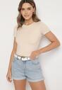 T-shirt Bej deschis
