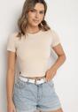 T-shirt Bej deschis