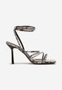 Sandale Print piele de șarpe