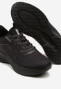Czarne Buty Sportowe Sneakersy Ozdobione Tłoczonym Wzorem Axevia