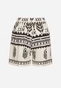 Pantaloni scurți Negru cu crem
