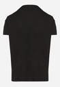 Czarny Klasyczny T-shirt Oversize z Bawełny Zivassa