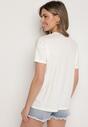 Beżowy Klasyczny T-shirt Oversize z Bawełny Zivassa