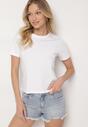 Biały Bawełniany Klasyczny T-shirt Ralarie