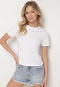 Biały Bawełniany Klasyczny T-shirt Ralarie