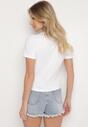 Biały Bawełniany Klasyczny T-shirt Ralarie