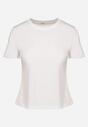 Biały Bawełniany Klasyczny T-shirt Ralarie