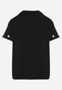 Czarny T-shirt z Bawełny w Serca Kolavelle